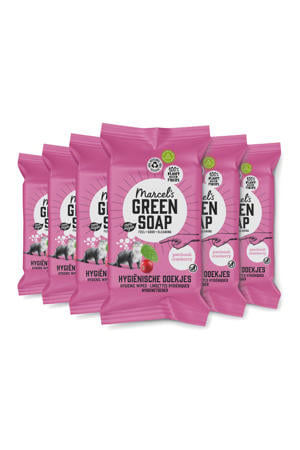 hygiënische schoonmaakdoekjes - Patchouli & Cranberry 6 stuks