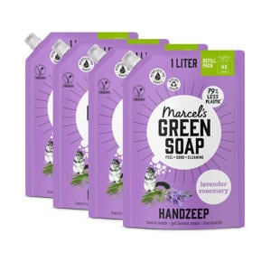 handzeep - Lavendel & Rozemarijn navulling 4 x 1000ml