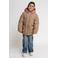 LOOXS little teddy winterjas met hartjes - bruin