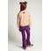 LOOXS little fluwelen flared broek - paars