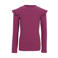 LOOXS little aansluitende longsleeve met ruches en hartjes - paars