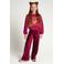 LOOXS little rechtvallende sweater met tekst - donkerrood