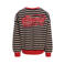 LOOXS little oversized gestreepte sweater met backprint - ecru