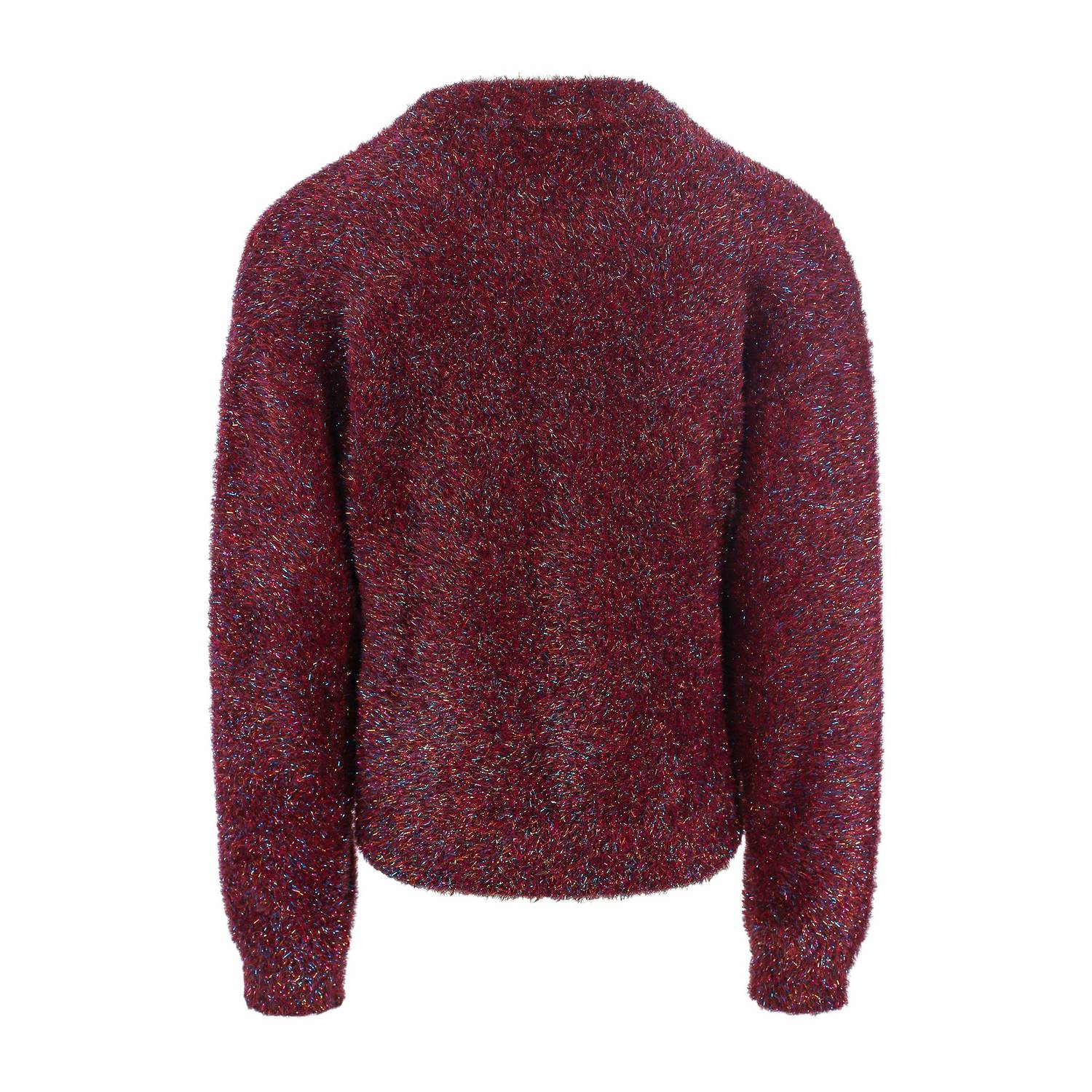 LOOXS little rechtvallende gebreide sweater donkerrood