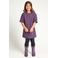 LOOXS little denim korte jurk met panterprint - paars
