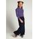 LOOXS little aansluitende longsleeve met panterprint - paars