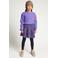 LOOXS little rechtvallende longsleeve met print - paars