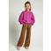 LOOXS little boxy cropped sweater met backprint - paars