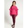 LOOXS little rechtvallende sweater met ruches - fuchsia