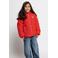 LOOXS little teddy winterjas met hartjes - rood