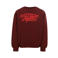 LOOXS little rechtvallende sweater met tekstprint - bruin