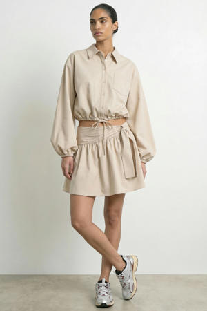 wikkelrok beige