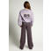 LOOXS 10sixteen boxy sweater met backprint - lila