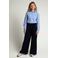 LOOXS 10sixteen wide leg pantalon met plooien - donkerblauw