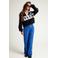 LOOXS 10sixteen boxy cropped sweater met sterren - donkerblauw