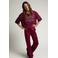 LOOXS 10sixteen relaxed fit sweatpant met plooien en krijtstreep - donkerrood