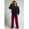 LOOXS 10sixteen rechtvallende sweater met backprint - donkerblauw