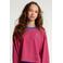 LOOXS 10sixteen rechtvallende gestreepte longsleeve met backprint - donkerrood