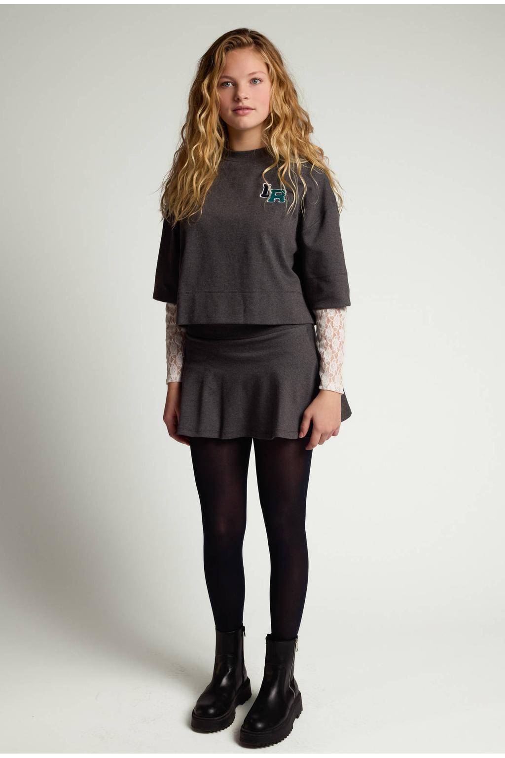 LOOXS 10sixteen rechtvallende longsleeve - grijs