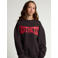 LOOXS 10sixteen oversized sweater met borduursels - antraciet