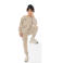 No Way Monday rechtvallende sweater met print - beige