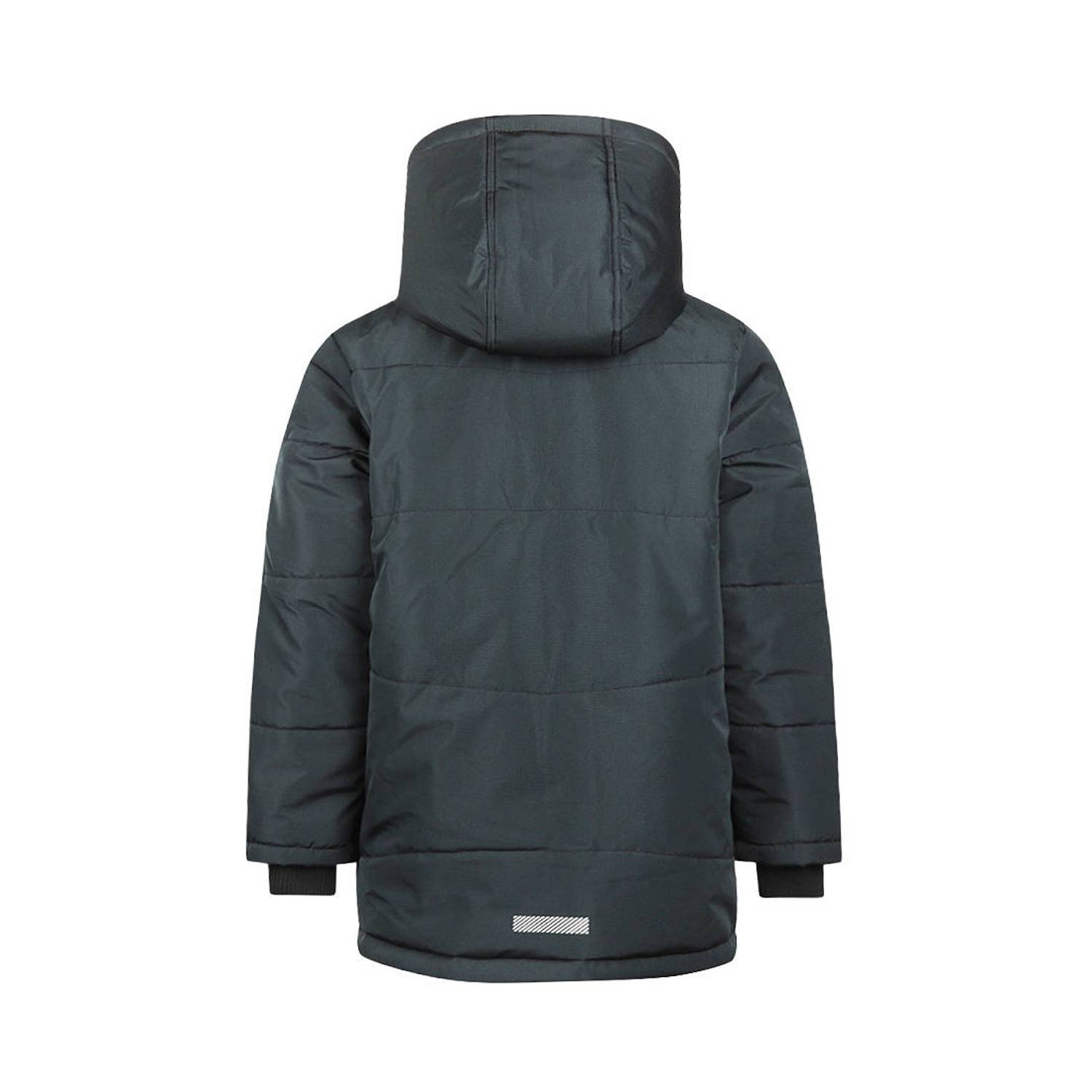 No Way Monday winterparka donkergrijs