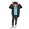 No Way Monday winterparka - donkergrijs