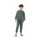 No Way Monday oversized sweater met backprint - groen