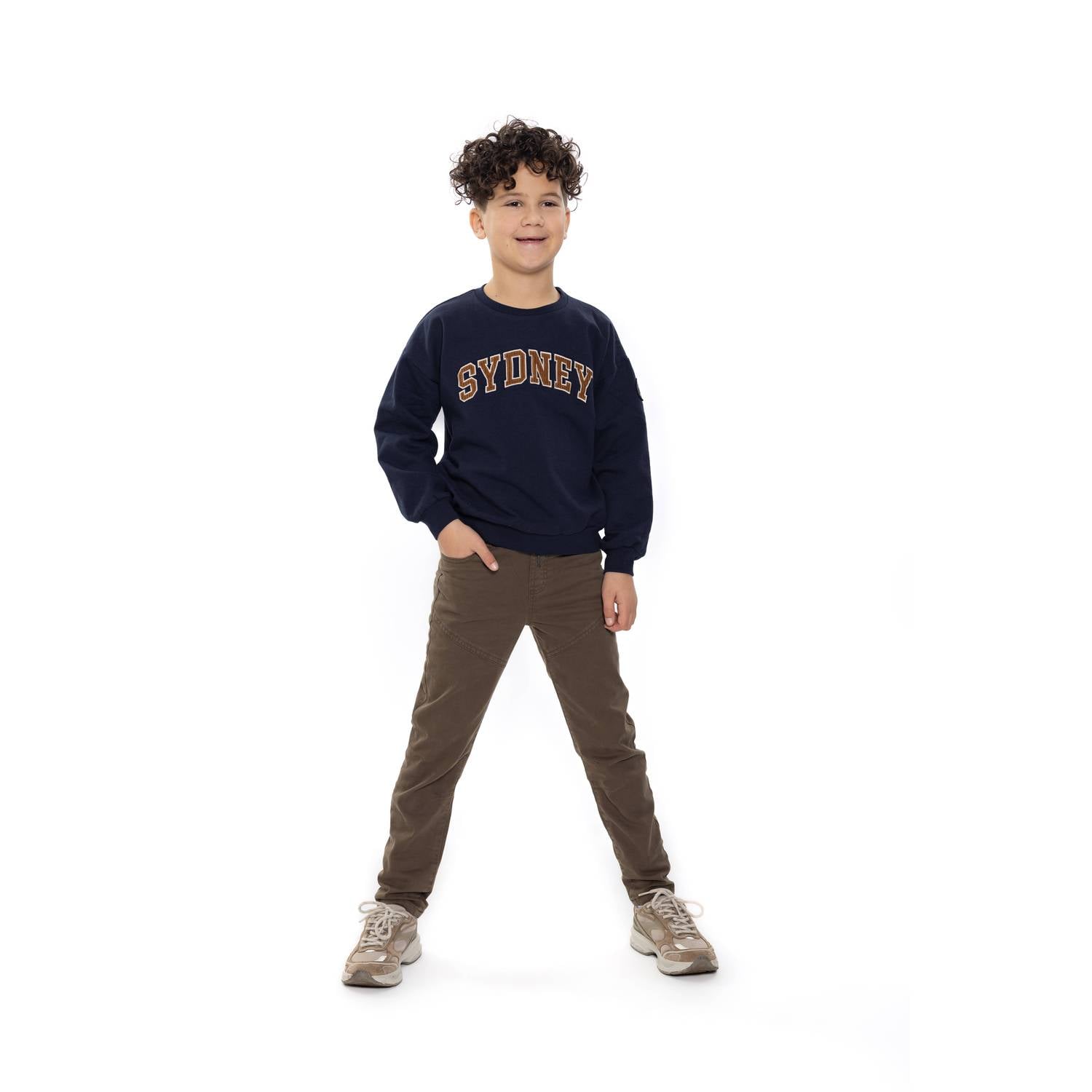 No Way Monday tapered casual broek groen