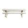 WOOOD WOOOD Loggia Tafel Met Banken Tuin - Polymeer - Naturel - 75x240x100