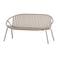 WOOOD Bruce Bank 2-Zits - Polypropeen/Metaal - Zand - 74x131x74