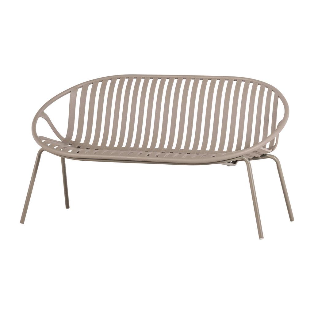 WOOOD WOOOD Bruce Bank 2-Zits - Polypropeen/Metaal - Zand - 74x131x74