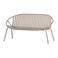 WOOOD WOOOD Bruce Bank 2-Zits - Polypropeen/Metaal - Zand - 74x131x74