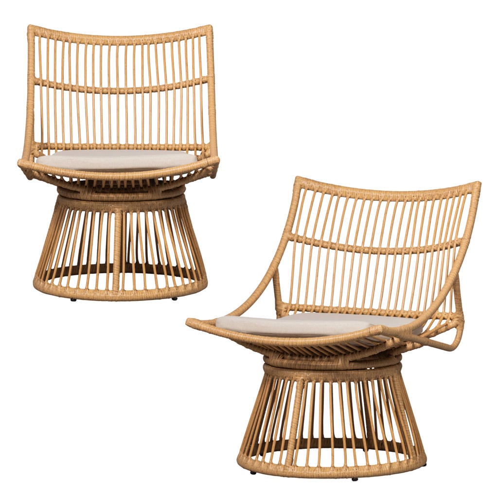 WOOOD tuinstoel Alatna (set van 2) - wicker