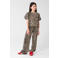 Shoeby blousetop met panterprint bruin