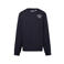 No Way Monday rechtvallende sweater met backprint - donkerblauw