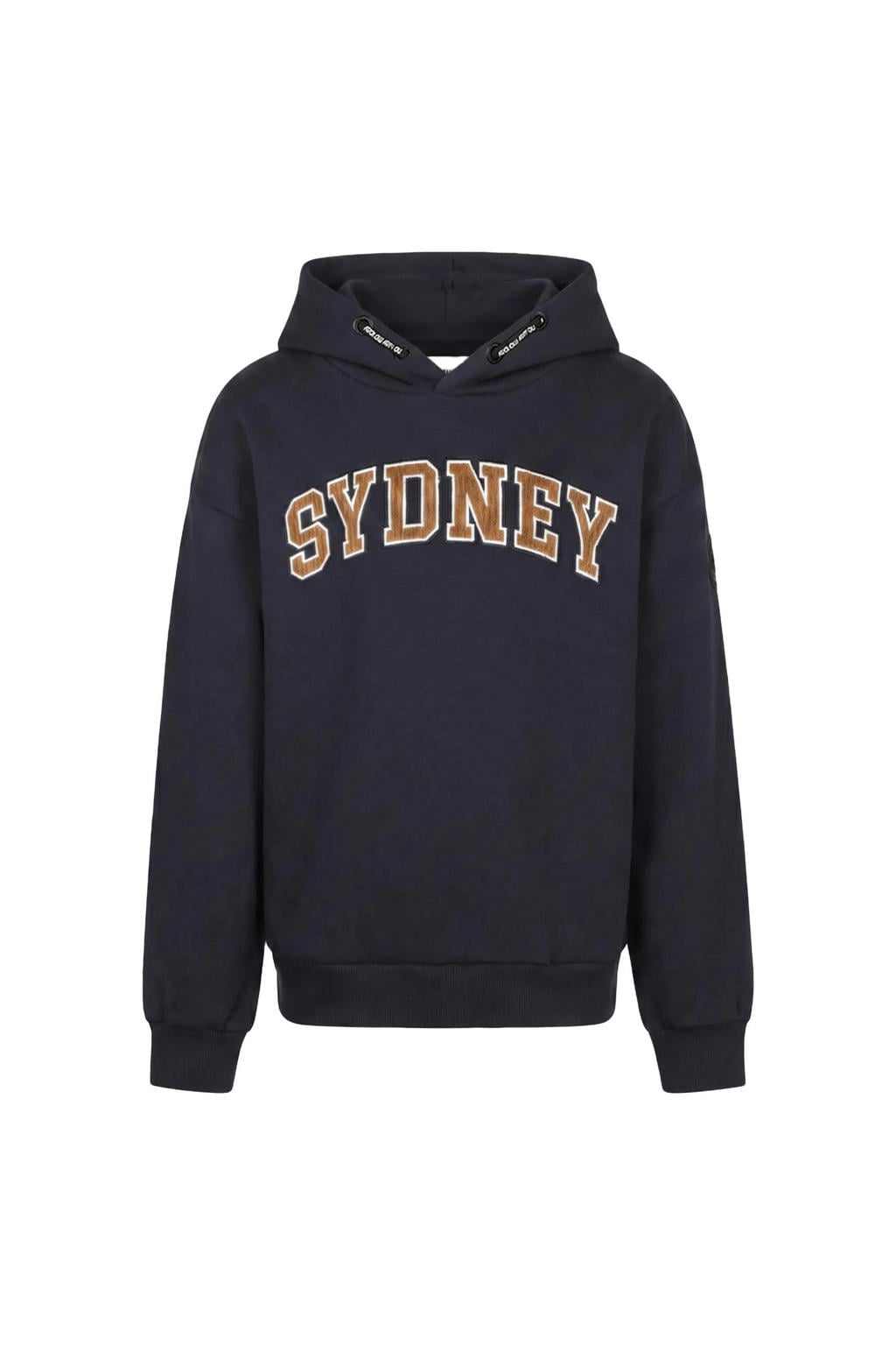 No Way Monday oversized hoodie met tekst - donkerblauw