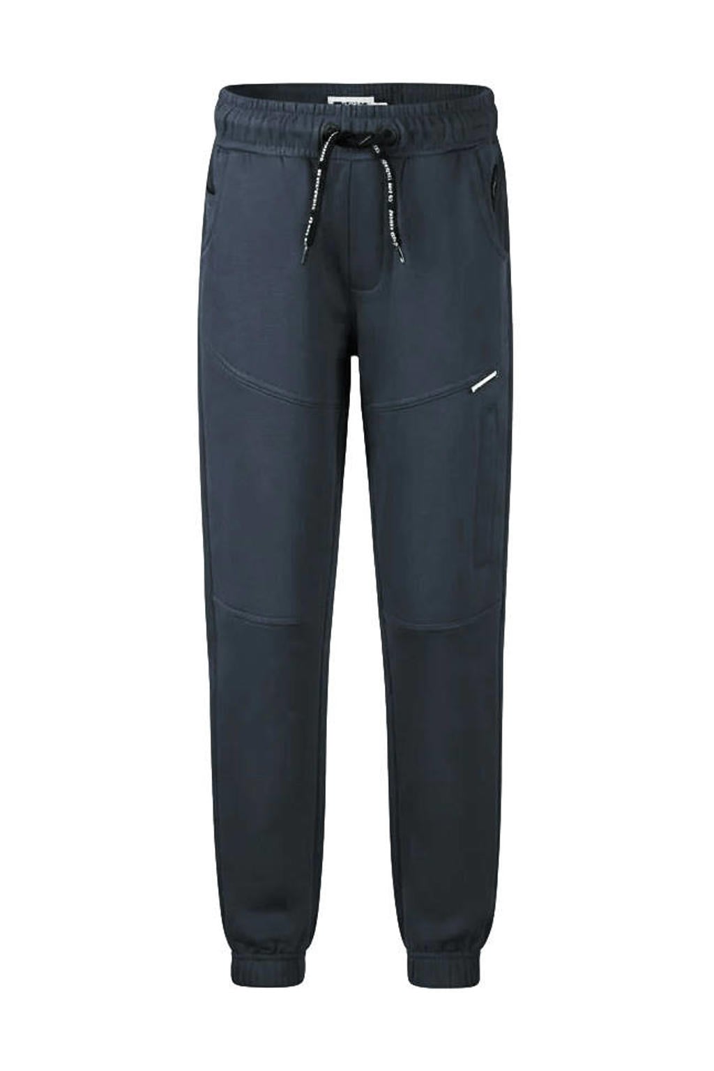 Blauwe jongens No Way Monday loose fit joggingbroek van katoen met regular waist, elastische tailleband met koord en effen