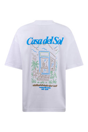 T-shirt met backprint wit