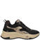 Mexx Palma Ora chunky imitatieleren sneakers - zwart/bruin