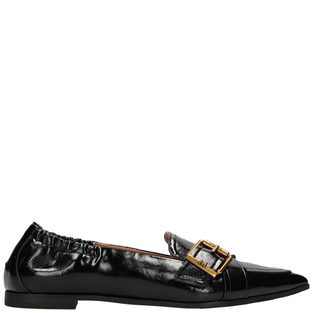 Zwarte dames Mexx Vica Thai loafers - van 100% polyurethaan