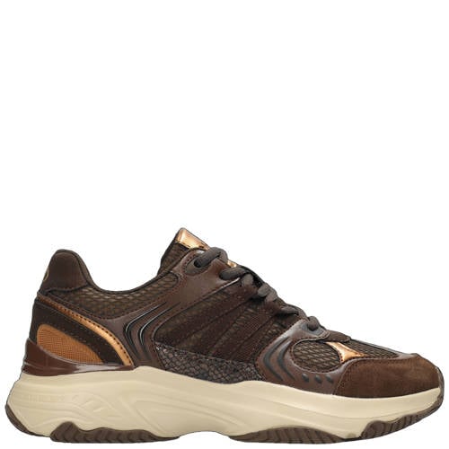Mexx Vyella Pax sneakers donkerbruin