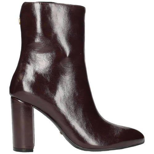 Mexx Vida Indy imitatieleren enkellaarzen met blokhak bordeaux