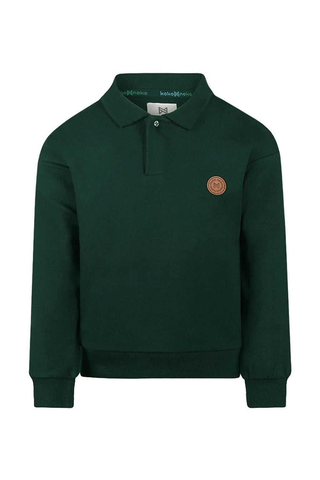 Koko Noko rechtvallende sweater - donkergroen