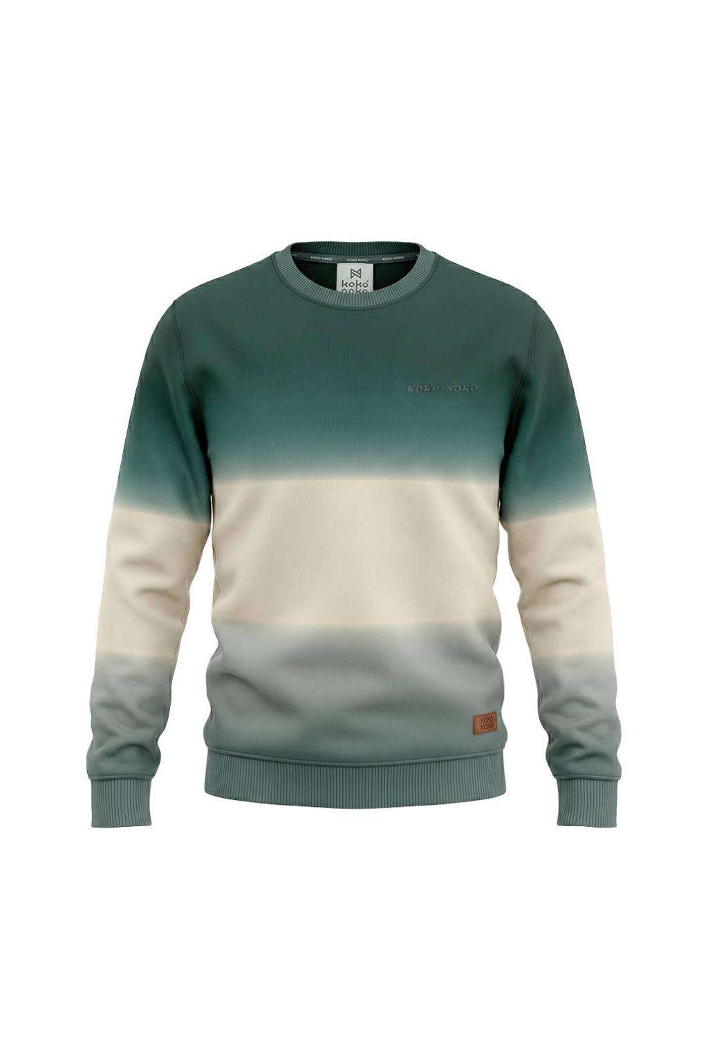 Koko Noko rechtvallende dip-dye sweater - groen/beige