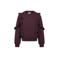 Koko Noko rechtvallende sweater met ruches - donkerpaars