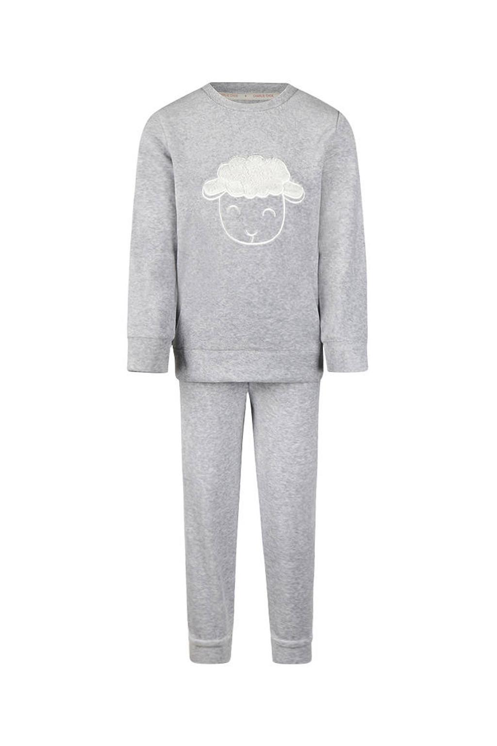 Charlie Choe pyjama met print - grijs