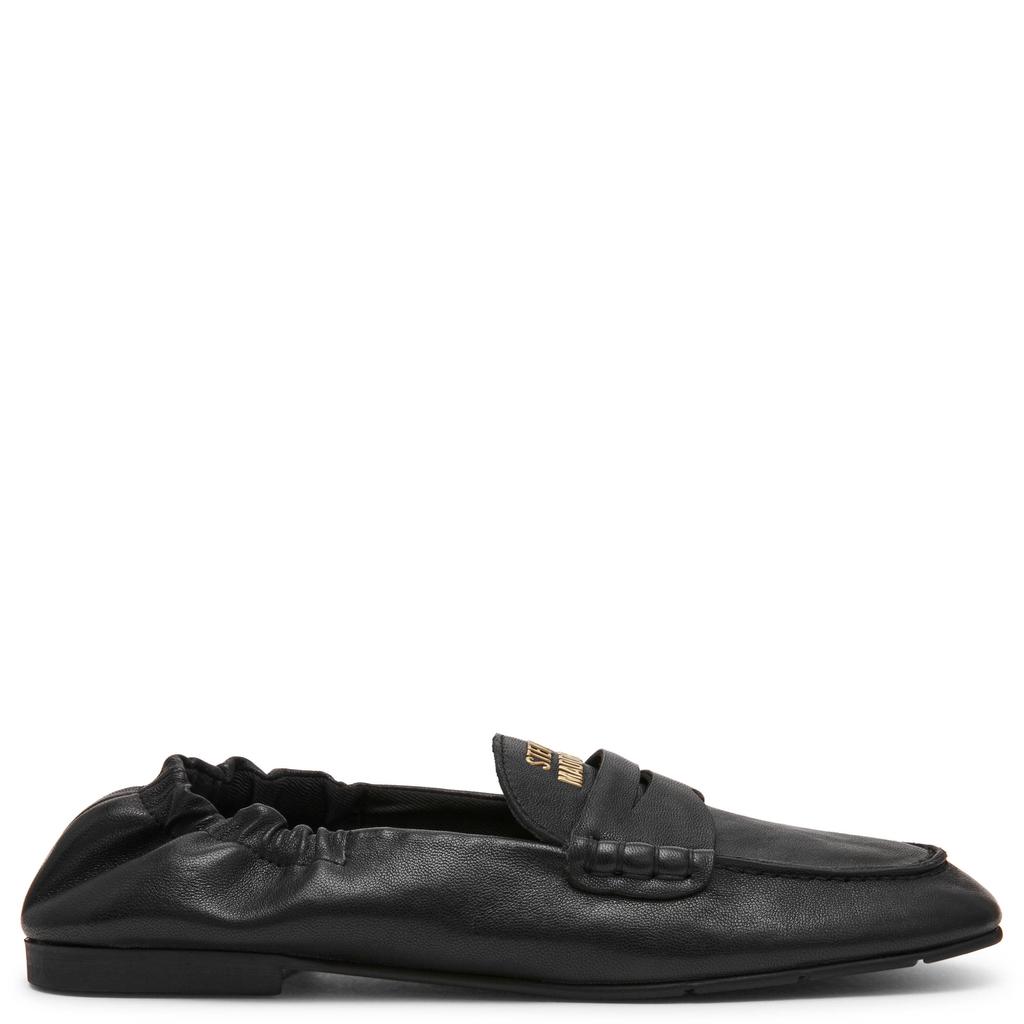 Zwarte dames Steve Madden Newbury leren loafers -