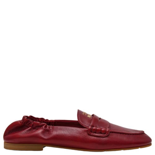 Steve Madden Newbury leren loafers bordeaux