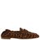 Steve Madden Newbury-A suède loafers met panterprint - cognac/zwart